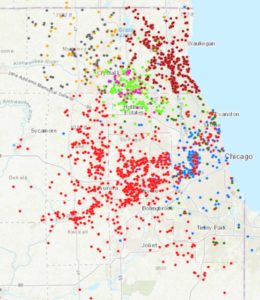 Chicago Living Corridors Map